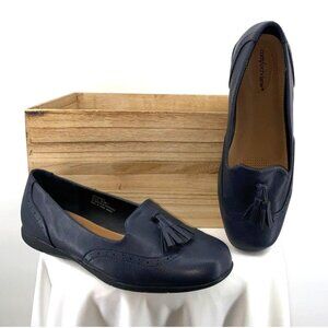 Comfort View Aster Navy Blue Loafers With Tassels 10.5
